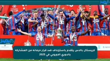 كريستال بالاس يتقدم باستئناف ضد قرار حرمانه من المشاركة بالدوري الأوروبي في 2025
